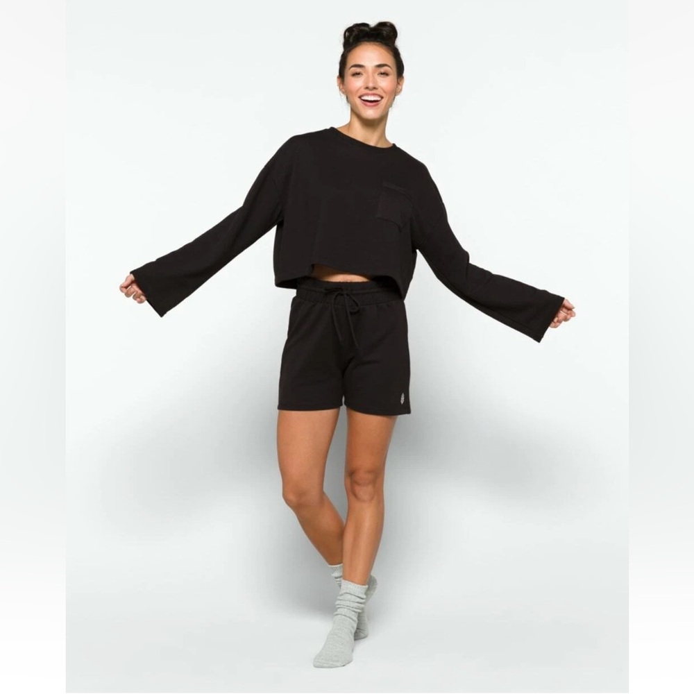 NWT Free People Movement Sweatshirt with Shorts Set